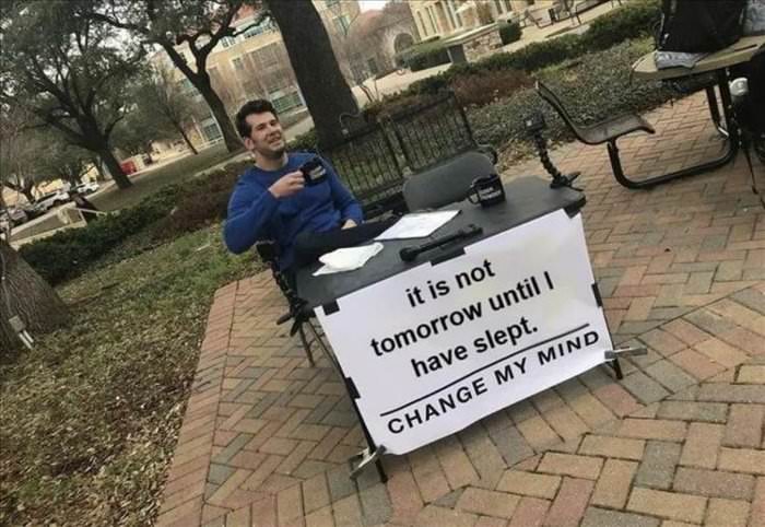 not tomorrow