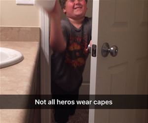 not all heros wear capes funny picture