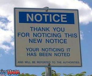 Notice the Notice