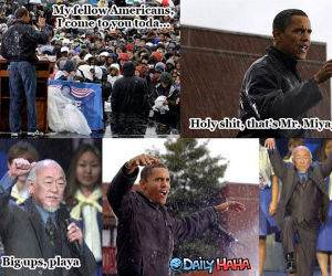 Obama - Miyagi - Funny Picture