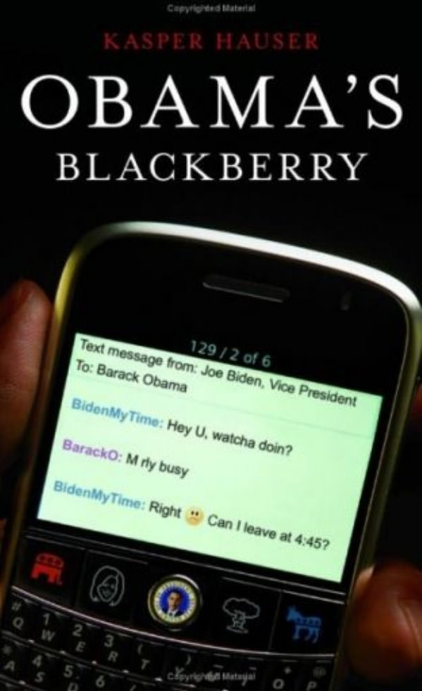 Obamas Blackberry funny picture