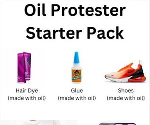 oil protestor starter pack