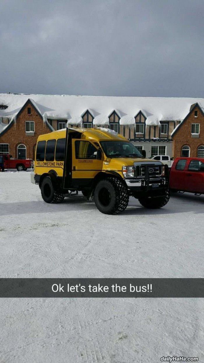 ok we can take the bus funny picture