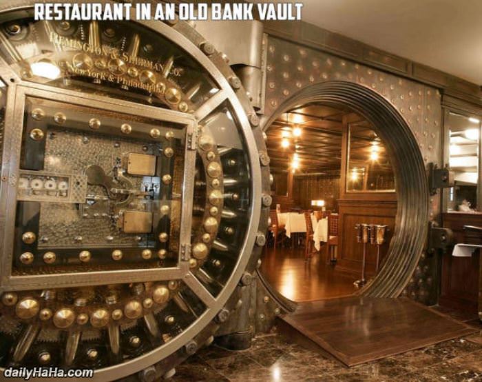 old bank vault converted funny picture