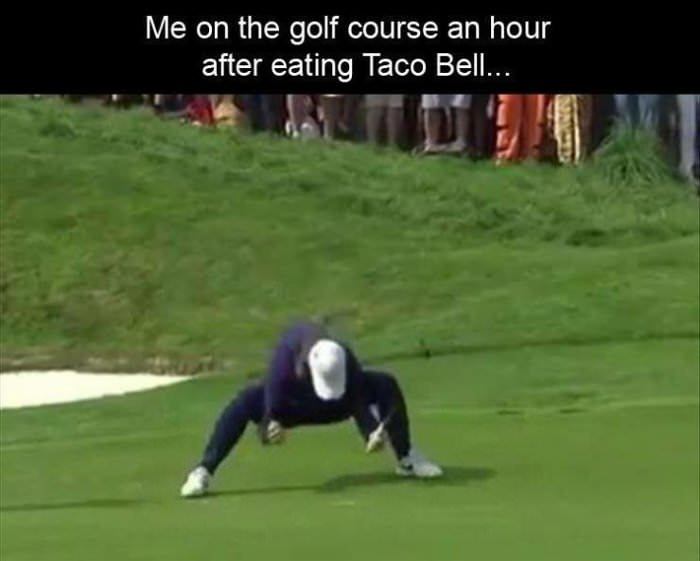 one hour after taco bell