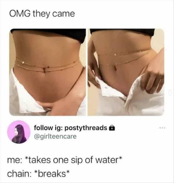 one sip of water