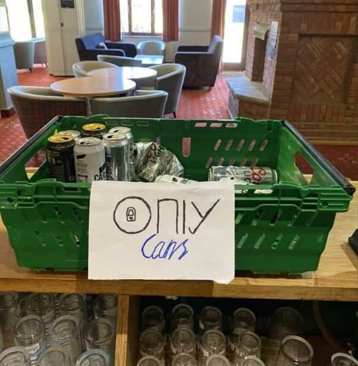 only cans ... 2