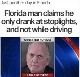 only drank at stoplights