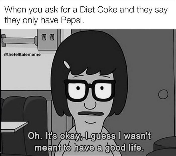 only have pepsi