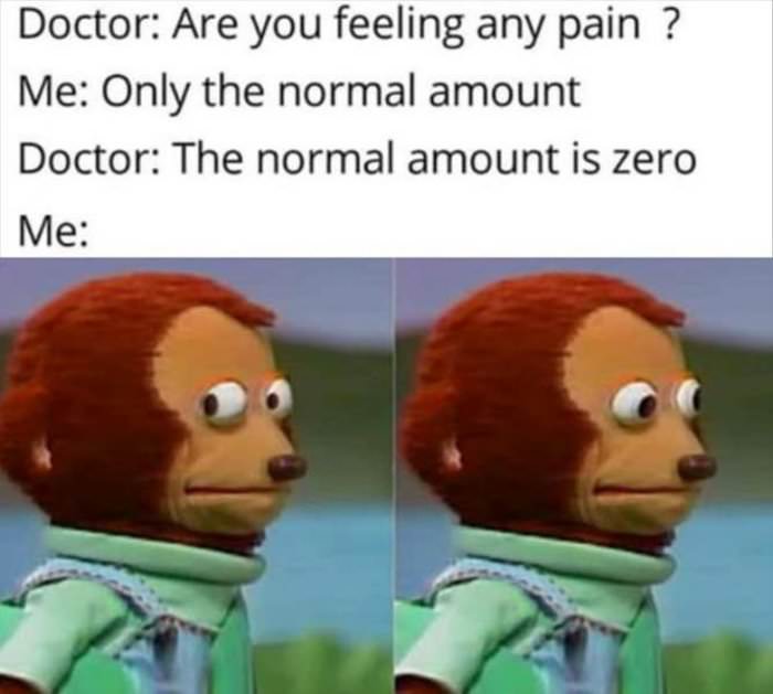 only the normal amount