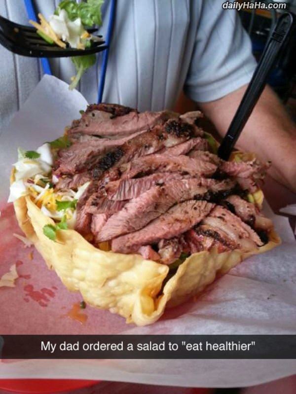 ordered a salad funny picture