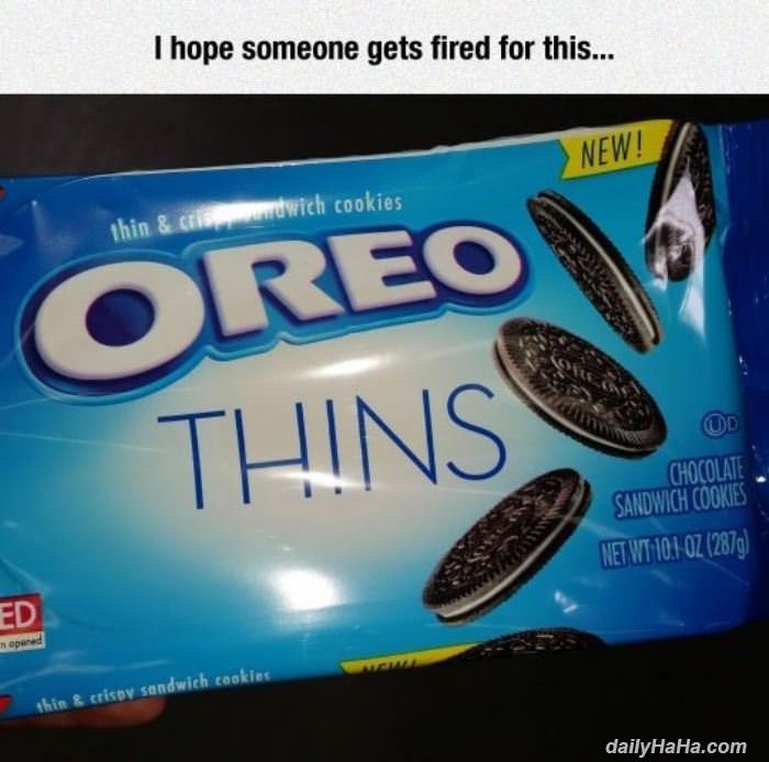 oreo thins funny picture