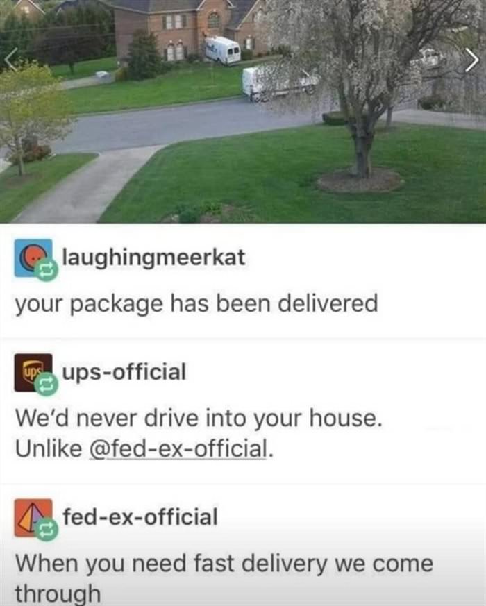 package has been delivered