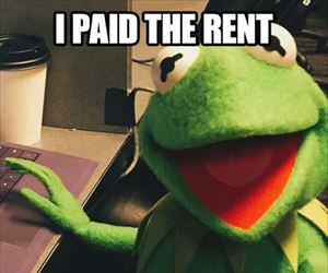 paid the rent