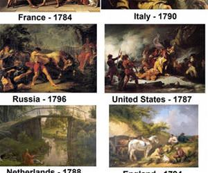 paintings around the world funny picture