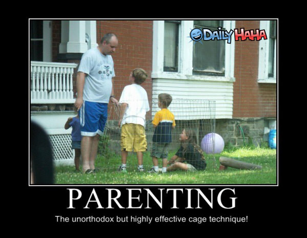 Parenting Cage funny picture