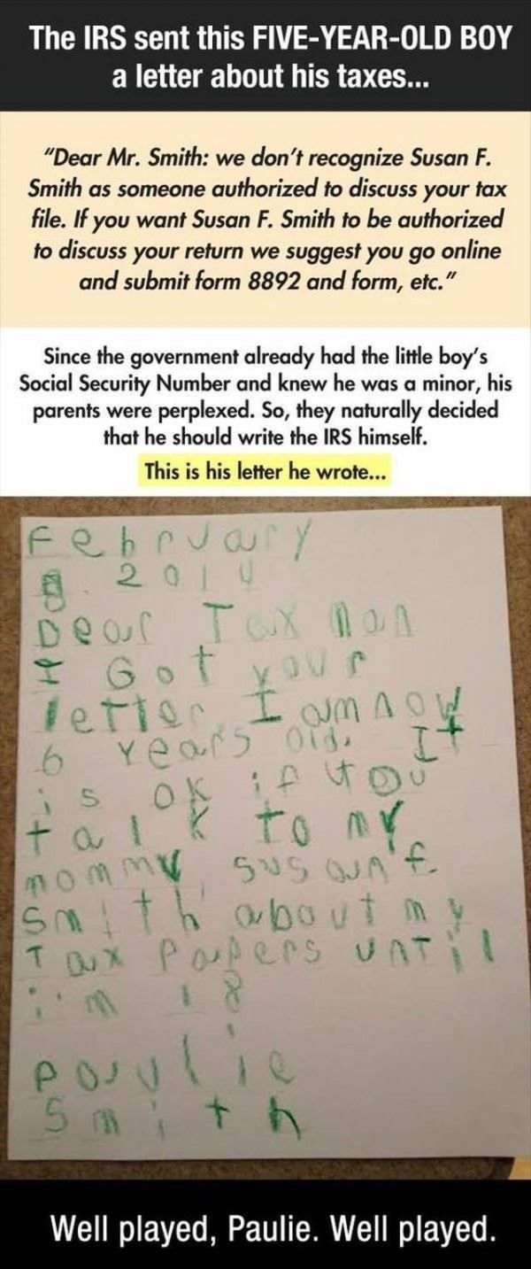 paulies letter funny picture