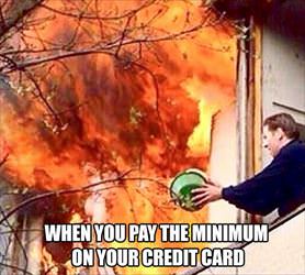 paying the minimum on your credit card