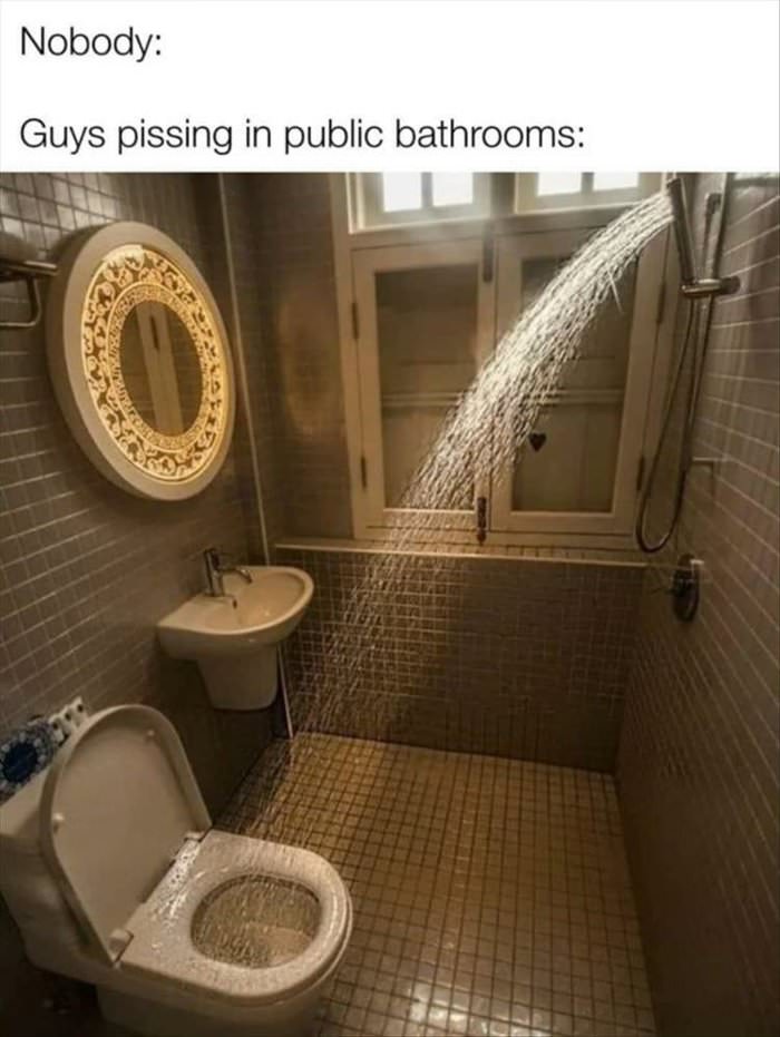 people in public bathrooms