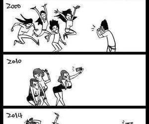 photo to selfie evolution funny picture