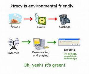 Piracy Eco Friendly funny picture