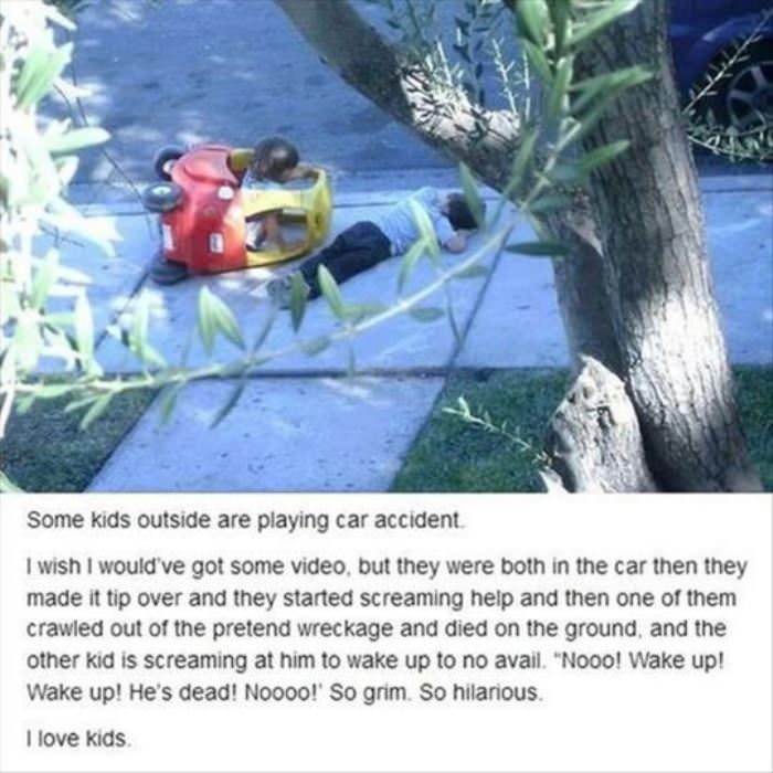 playing car accident funny picture