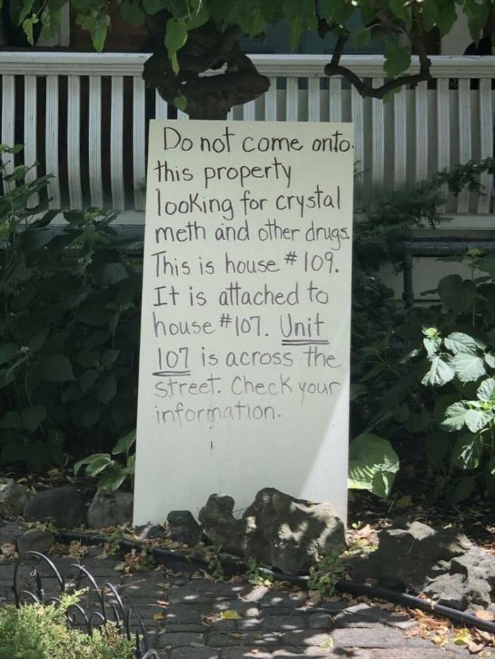 please do not come here