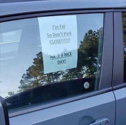 please do not park close