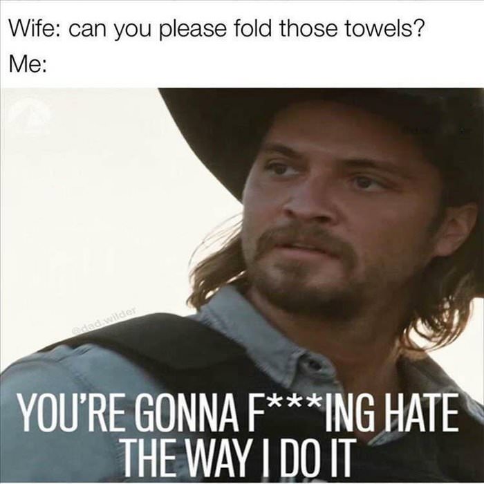 please fold the towels