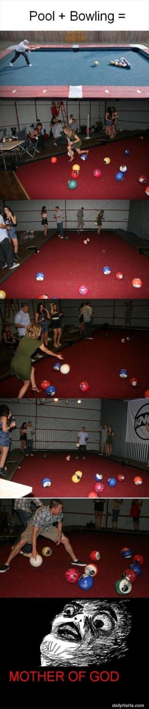 pool bowling funny picture