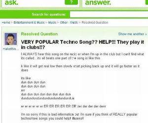 Popular Techno Song funny picture