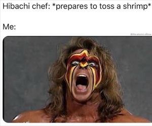 prepare to toss shrimp