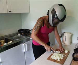 prepared to slice onions