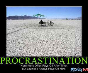 Procastination funny picture