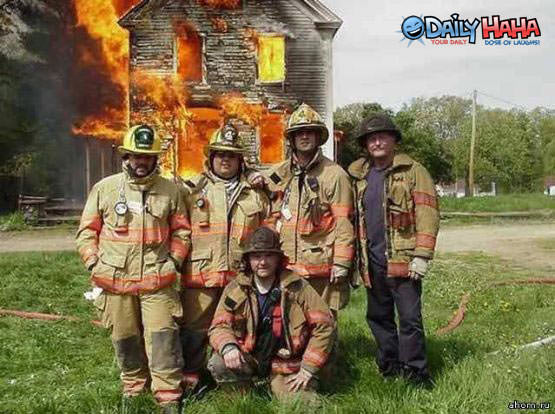 Proud firemen