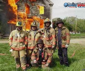 Proud firemen