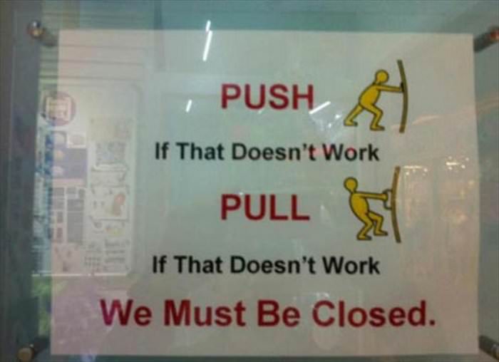 push and then pull maybe