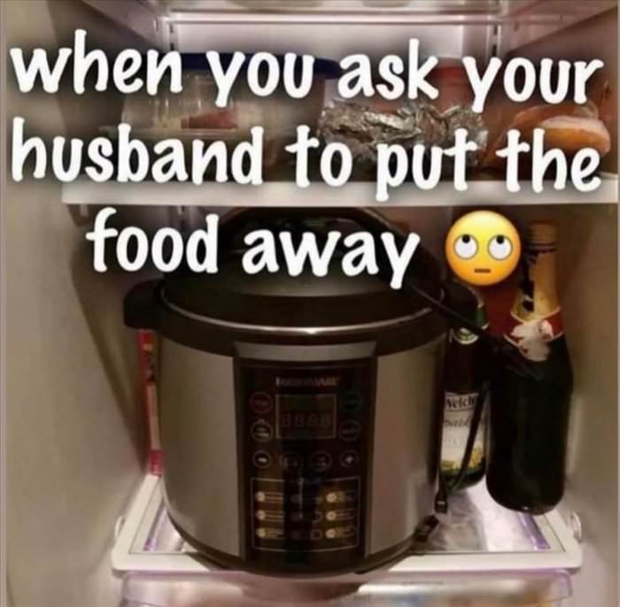put the food away