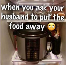 put the food away