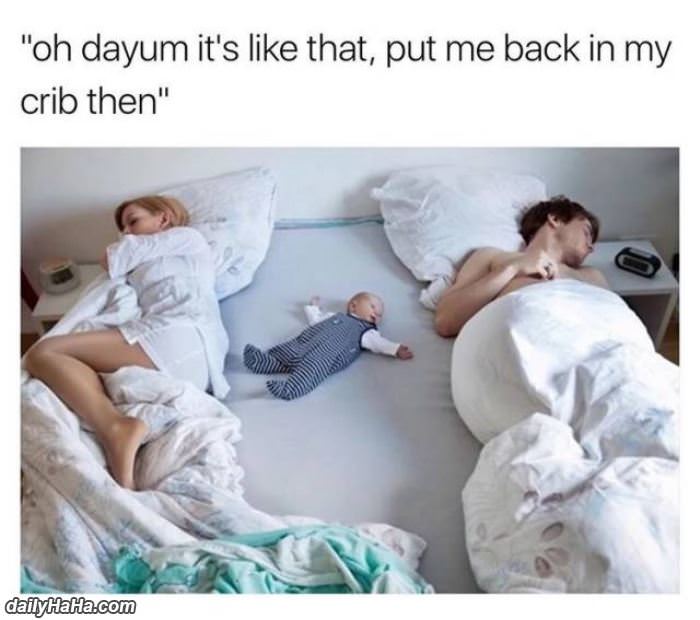 put me back in my crib then funny picture
