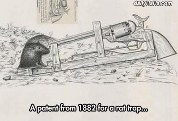 rat trap patent funny picture