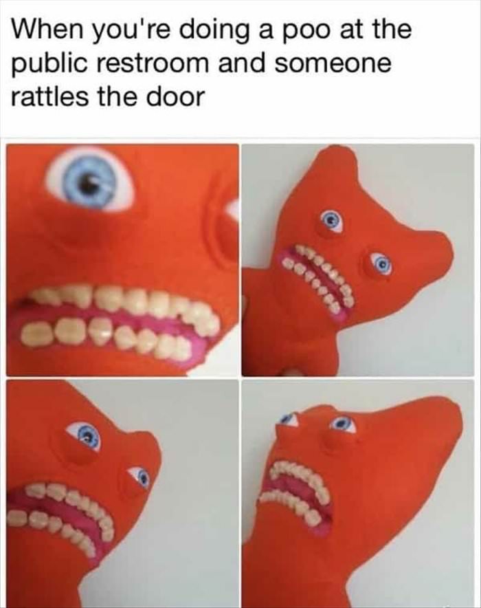 rattles the door