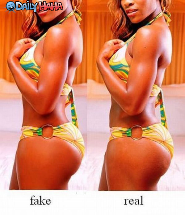 Real vs Photoshop funny picture