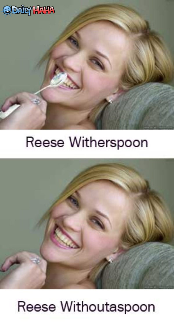 Reese Witherspoon and without