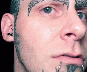 Retarded tattoo face