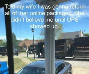 returning all your packages