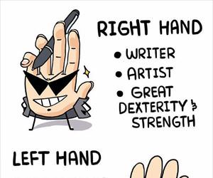 right hand and left hand
