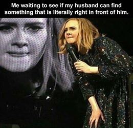 right in front of him