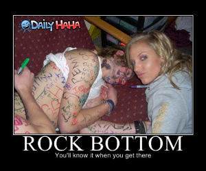 Rock Bottom Girl funny picture
