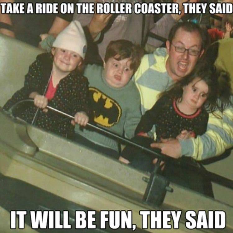 roller coaster ride funny picture